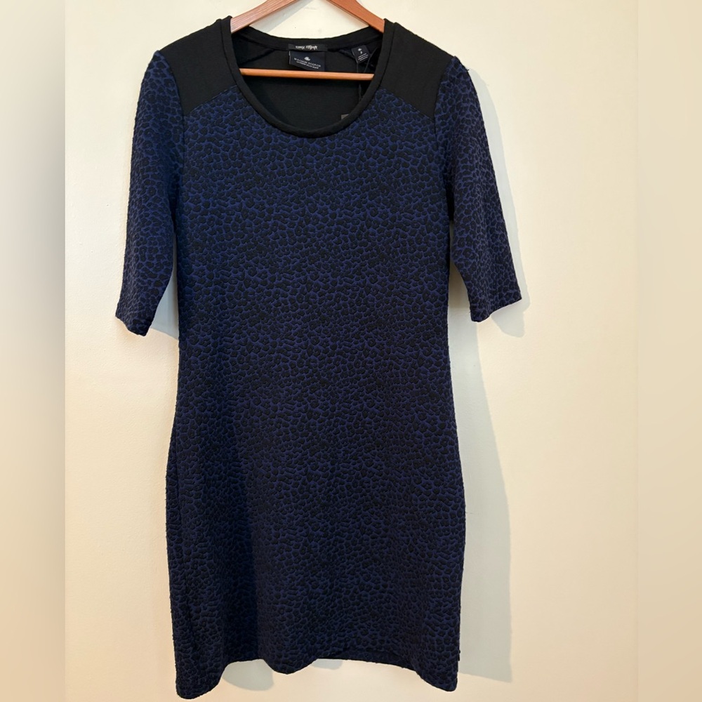 Maison Scotch Punk Radar leopard print mini dress, Size 3